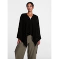 thumbnail image 2 of Scenario Women's Button Front Ruana, Mid-weight, Sizes S-XL, 2 of 6
