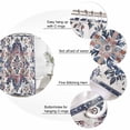 thumbnail image 6 of Boho Navy Blue Waterproof Fabric Shower Curtain,Vintage Southwestern Geometric Art Waterproof Fabric Shower Curtain for Bathroom Curtains Bathtubs Hotel Shower Curtains with 12 Hooks Extra Long 72x96, 6 of 8