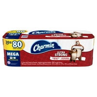 Charmin Ultra Strong Toilet Paper, 20 Mega Rolls