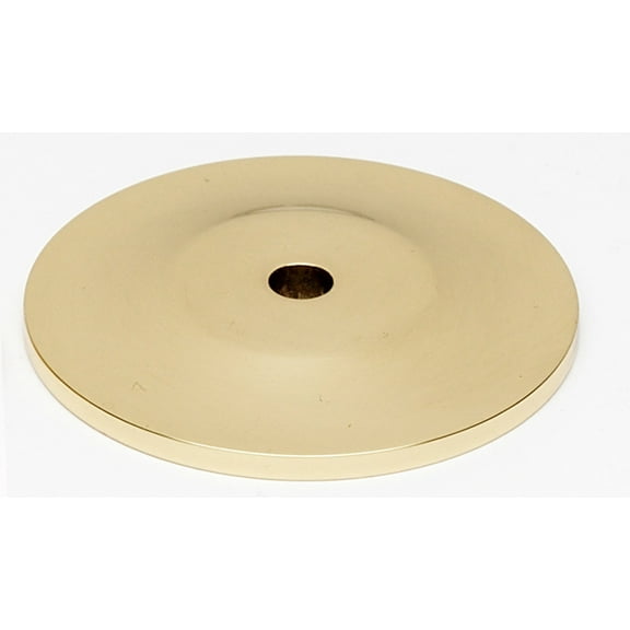 Alno A815-45P Traditional 1-3/4" Diameter Round Solid Brass Cabinet Knob Backplate - Brass