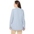 thumbnail image 2 of Woman Within Plus Size Long-Sleeve Pointelle Cardigan Sweater, 2 of 6