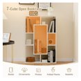 thumbnail image 5 of Yunken 7-Cube Geometric Bookshelf, Modern Decorative Open Bookcase for Living Room, Office, Asymmetric Freestanding Storage Shelf & Display Unit, 5 of 9