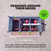 Hatching Time 9.5 Chick Brooders, ABS Plastic 3-Layer Modular Design, Automatic Heating System, Stackable Brooder for Chicks, Quail & Pheasant