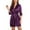 Deep Purple, variant on Ekouaer Women's Satin Robe Silk Kimono Bathrobe Bridesmaid Wedding Bridal Party Robes 3/4 Bell Sleeve Sleepwear