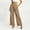 Khaki, variant on RKSTN Womens Dress Pants with Pockets Wide Leg High Waist Solid Color Sleek Pull on Office Casual Pants for Women (White ,XL)