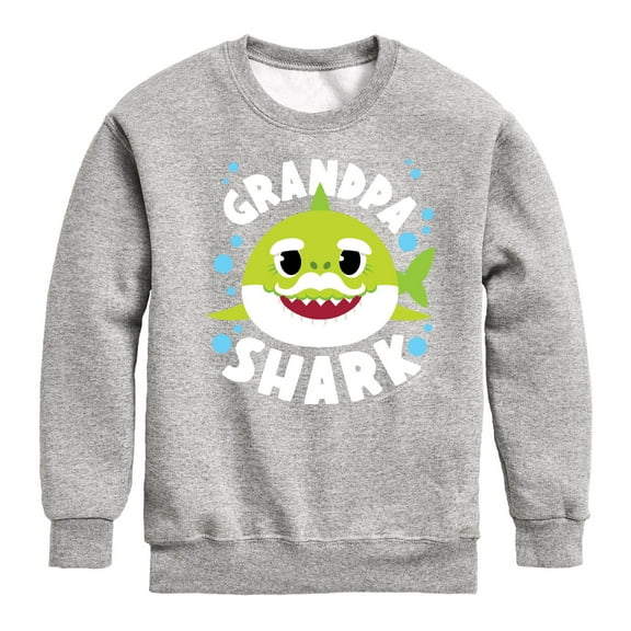 Baby Shark - Grandpa Shark - Toddler And Youth Crewneck Fleece Sweatshirt
