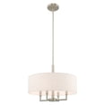 thumbnail image 6 of 42604-91 Livex Lighting Meridian - 4 Light Pendant in Modern Style - 18 Inches wide by 22.5 Inches high-Brushed Nickel Finish    -Traditional, 6 of 11