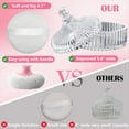 thumbnail image 5 of Body Powder Puff and Container Set , Dusting for Women Baby Loose Containers Wet Dry Makeup, 5 of 7