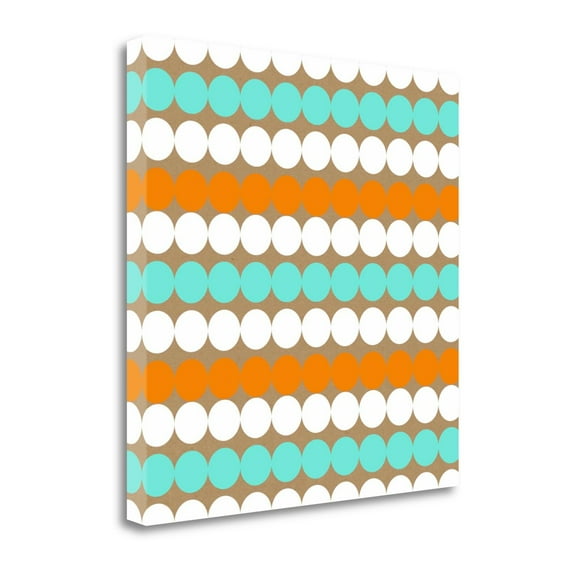 Tangletown Art, 20 x 20 "Birthday Dots " by Linda Woods, Gallery Wrap Canvas Art