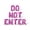Pink, variant on Letter Balloons - DO NOT ENTER 16" Inch Alphabet Letters Foil Mylar Balloon Halloween Party Banner (Silver)
