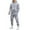 Q7-Light Gray, variant on Nokdvo Mens Sweatsuits 2 Piece Set Long Sleeve Track Suits with Pockets Solid Color Hoodies and Sweatpants Two Piece Sets Casual Jogging Athletic Training Outdoor Activewear,Light Gray XL