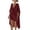 Wine, variant on Purcolt 2 Piece Outfits for Women Summer Beach Cover Up Set V Neck Batwing Sleeve Top Drawstring Shorts Vacation Lounge Outfit