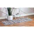 thumbnail image 2 of Unique Loom 3148430 2 ft. 7 in. x 10 ft. Atlas Morocco Runner Rug, Ivory, 2 of 5