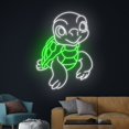thumbnail image 3 of Handmadetneonsign Sea Turtle Neon Sign, Marine Turtle Led Sign, Ocean Turtle Led Light, Turtle Neon, 3 of 5