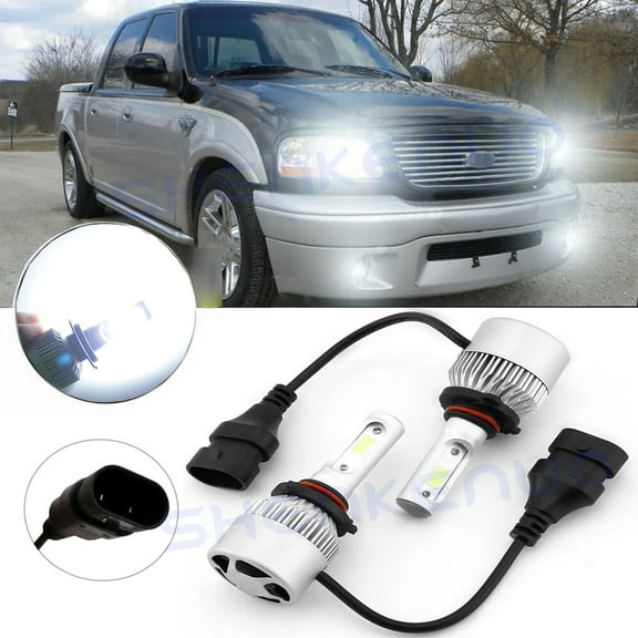 2pc 9005 LED Headlight High/Low Beam Bulbs Kit 6000K For Ford Explorer 2011-2015