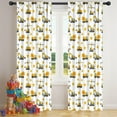 thumbnail image 5 of Blackout Kids Curtains,Cartoon Construction Vehicles Stars Childrens Insulated Curtains Set Of 2,Bedroom Essentials,Toddler Room Decor 42"x84", 5 of 5