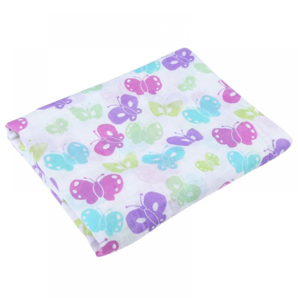 Soft Sleeping Blanket Baby Kids Cotton Muslin Swaddle Wrap Bath Towel Bath CS 