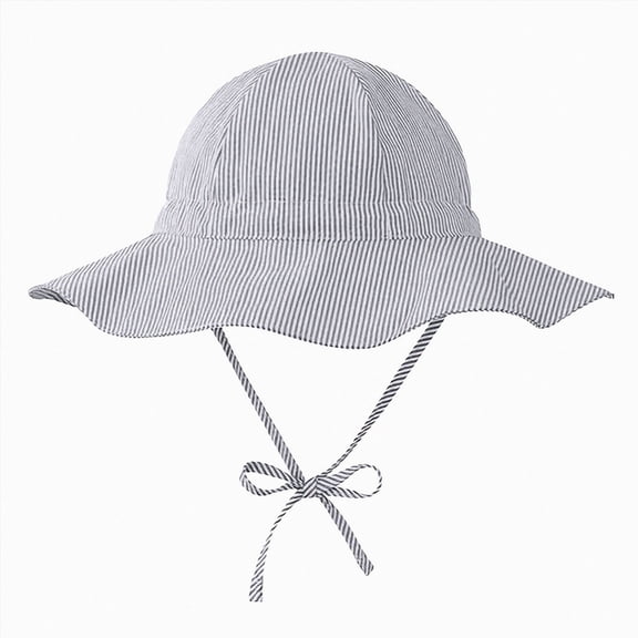 Leey-World Baby Sun Hat Toddler Bucket Hat for Girls Boys Infant Wide Brim Sun Protection,Navy