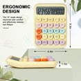 thumbnail image 2 of Mechanical Switch Calculator with Big Buttons, Calculators Desktop, 12 Digits, Large LCD Display, Desk Calculator, Cute Pink Calculators for Teachers Students Basic Office (Yellow), 2 of 14