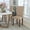Beige Fabric, variant on BizChair Greenwich Series Brown LeatherSoft Upholstered Panel Back Mid-Century Parsons Dining Chair
