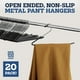 thumbnail image 2 of Zober Perchas para pantalones antideslizantes – Paquete de 20 perchas abiertas para pantalones y pantalones vaqueros para armario – Percha para ropa que ahorra espacio – Perchas de metal resistentes y, 2 of 5