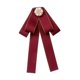 thumbnail image 2 of Decoración de broche de arco de cinta de cinta collar de cuello de collar broche de moda para mujeres corbata para el cuello para la camisa traje de rojo, 2 of 8