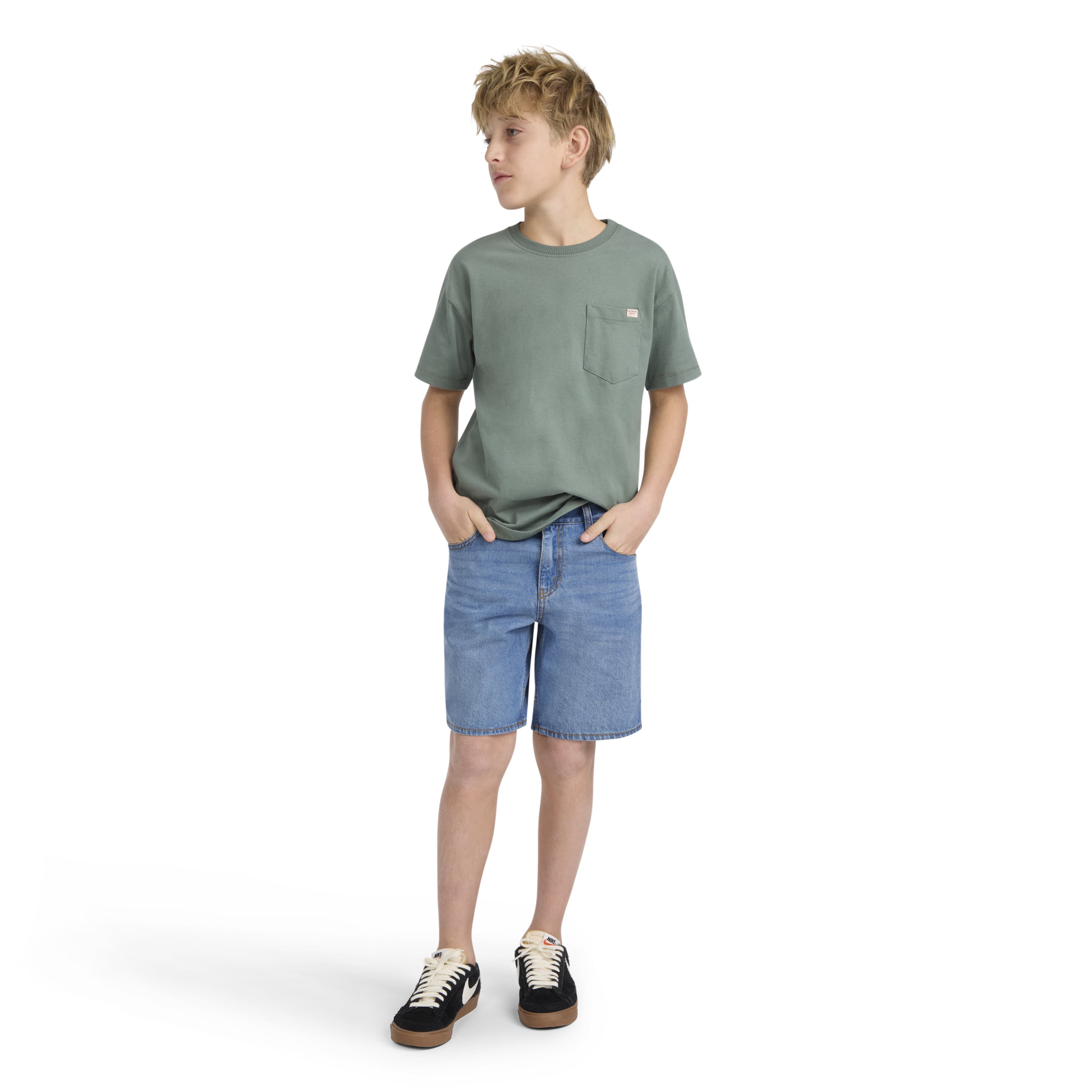 Levi Strauss Signature Boys Loose Fit Denim Shorts, Sizes 4-18