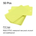 thumbnail image 2 of Etiquetas de envío de plástico impermeables Uxcell de 50 piezas amarillas 2 x 3.5, 2 of 6