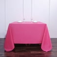thumbnail image 5 of BalsaCircle 90" x 90" Square Polyester Tablecloth Fuchsia, 5 of 8