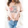 thumbnail image 4 of Salty Hair Dont Care Starfish Dolphin Graphic Tee T-Shirt, 4 of 6