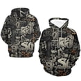 thumbnail image 4 of LAOLIUSN Men’s Graffiti Hoodie All-Over Print 3D Abstract Streetwear Graphic Pullover Sweatshirt, Stretch Fabric, S–4XL, 4 of 7