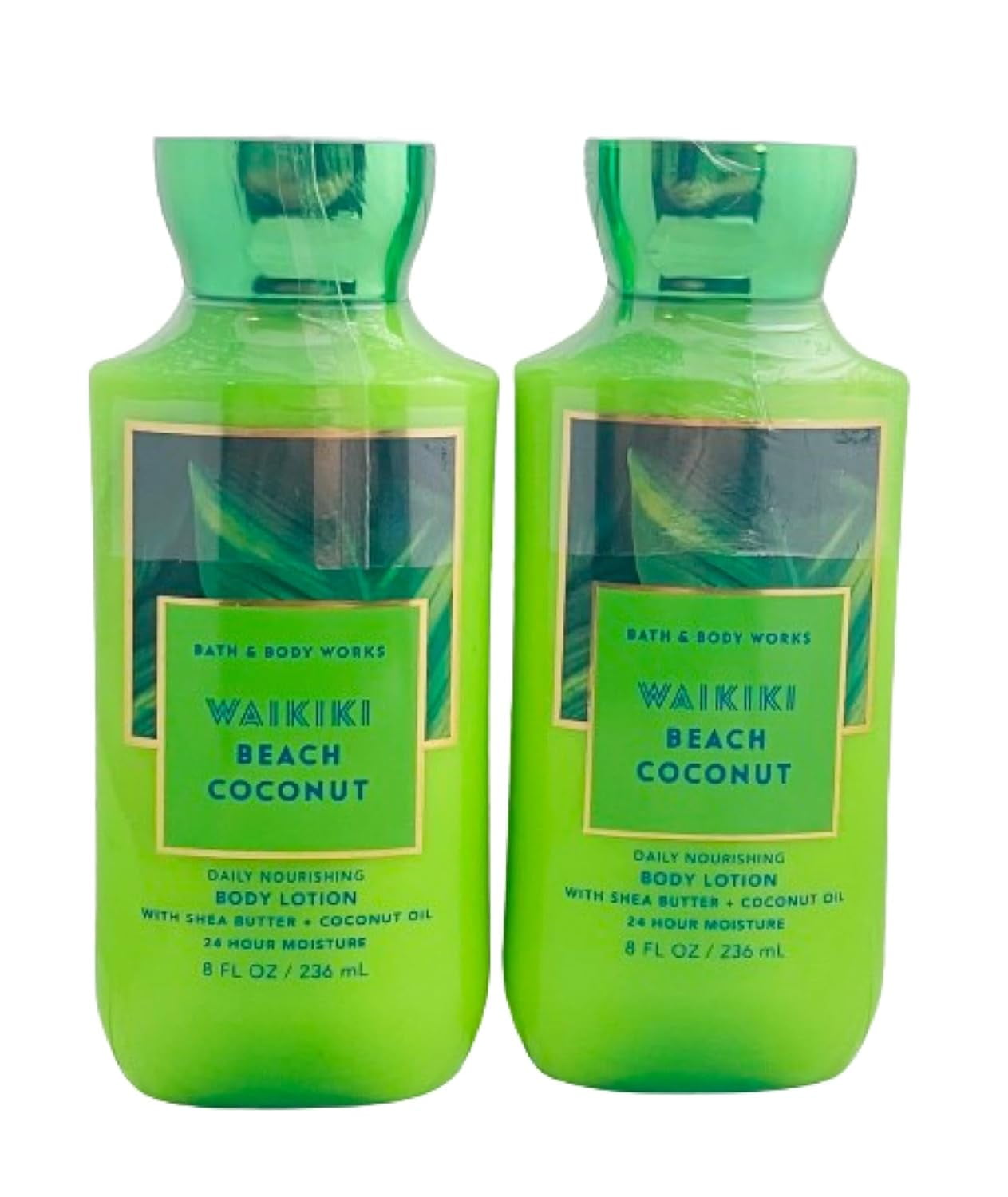 Bath & Body Works Shea & Vitamin E Body Lotion Waikiki Beach Coconut 8oz (3 Pack)