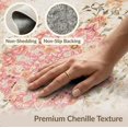 thumbnail image 6 of ODIKA Pink Boho Vintage Bird Botanical Extra Large Blush Flower Distressed for Queen Size Bedroom, Under Bed, Master Suite, Foldable Easy Care, 6 of 7