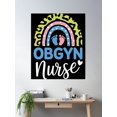 thumbnail image 2 of Obgyn Nurse Pastel Rainbow Poster Wall Art, Modern Wall Decor, 24x36 UNFRAMED, 2 of 3