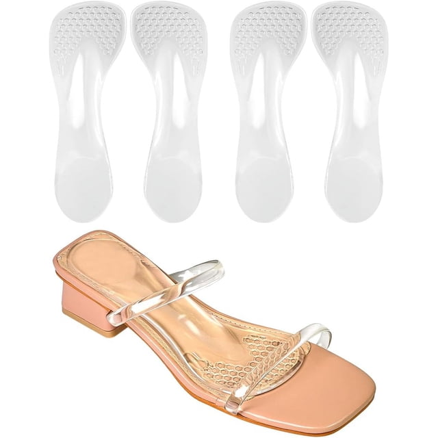 Plantillas para tacones 3/4 gel soporte de arco autoadhesivas para sandalias zapatos planos y tacones altos talla mujer 5-8.5