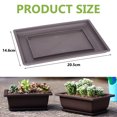 thumbnail image 2 of Lojalitet 1 Uds 20,5*14,6 cm marrón rectangular maceta bandeja Simple elegante engrosamiento, 2 of 5