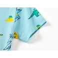 thumbnail image 4 of Beezizac Summer Snug-Fitting Pajamas for Unisex Boys & Girls – Blue & Dino PJs Ultra Soft Set Toddlers/Little Kids Jammies Size 5T, 4 of 7