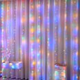 thumbnail image 4 of 6x3M LED Curtain Icicle String Lights Christmas Fairy Lights garland Outdoor Home For Wedding/Party/Garden Decoration 3M, 4 of 4
