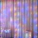 thumbnail image 4 of Guirnalda de luces LED de 6 x 3 m con forma de carámbano para decoración de exteriores, hogar, bodas, fiestas y jardines, 3 m, 4 of 4