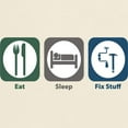 thumbnail image 3 of CafePress - Eat Sleep Fix Stuff Light T Shirt - Men's Classic Graphic T-Shirt, 3 of 4
