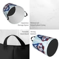 thumbnail image 3 of Uemuo Cute Gnomes in USA Pattern Circular Laundry Hamper Basket with handles,Collapsible laundry basket,Large capacity laundry hamper,Laundry Organizer-, 3 of 8
