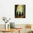 thumbnail image 2 of ERAPDAUR  Vintage Three Witches in The Forest Witchy Canvas Painting Print Halloween Wall Art Gothic Decor Witch Poster Witchy Room Aesthetic and Halloween Decorations 16x20 in, 2 of 5