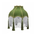thumbnail image 1 of Pantalla de Lámpara Clásica Victoriana Terciopelo Campana Flecos Borlas Funda Pequeño Reemplazo Lámpara Decorativa Adecuada para Hoteles Dormitorios S, 1 of 9