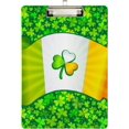 thumbnail image 2 of FMSHPON Clover Flag Clipboard Hardboard Wood Nursing Clip Board and Pull for Standard A4 Letter 13x9 inches, 2 of 8