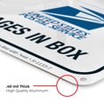 thumbnail image 6 of Package Delivery Sign, Delivery Instructions FedEx Amazon Ups USPS Sign, 10x7 Aluminum, 6 of 8
