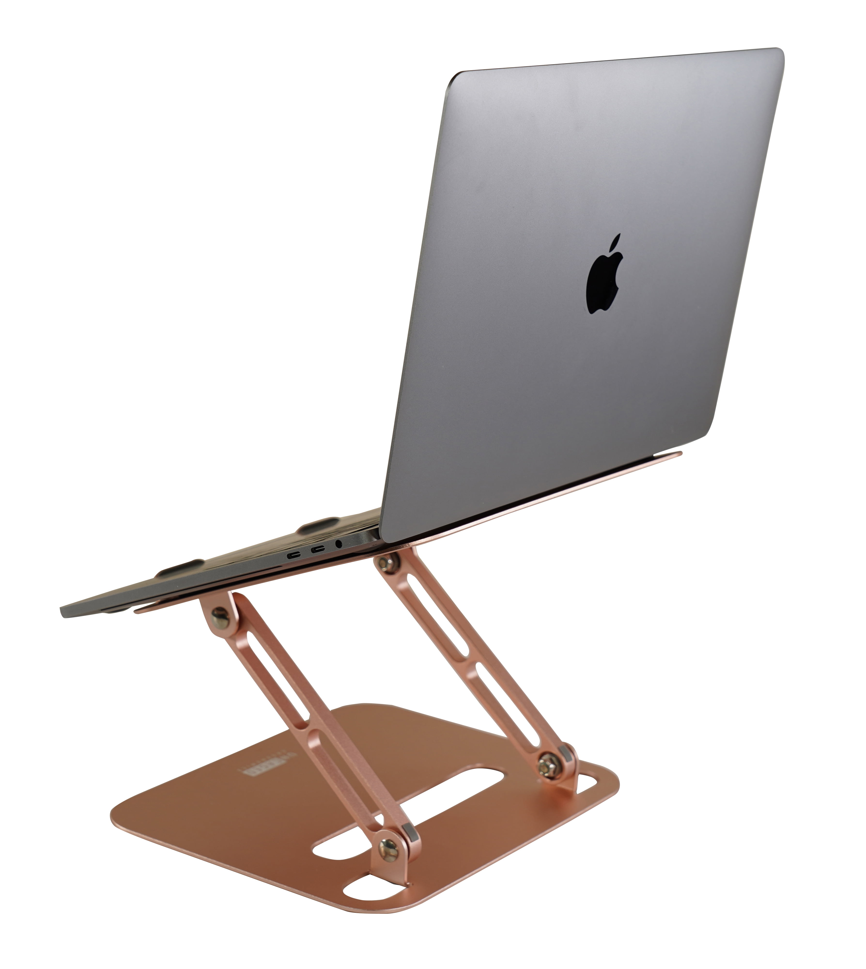 RISE desktop laptop stand ergonomic adjustable height tilt rose gold