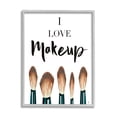 thumbnail image 4 of Stupell Industries I Love Makeup Expression Glam Cosmetic Brushes,24 x 30,Designed by Elizabeth Tyndall, 4 of 5