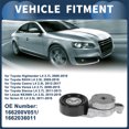 thumbnail image 3 of Conjunto de tensor de correa de transmisión para Toyota Highlander L4 2.7L 2009-2019 No.166200V051/1662036011 Metal 1 Pc, 3 of 7