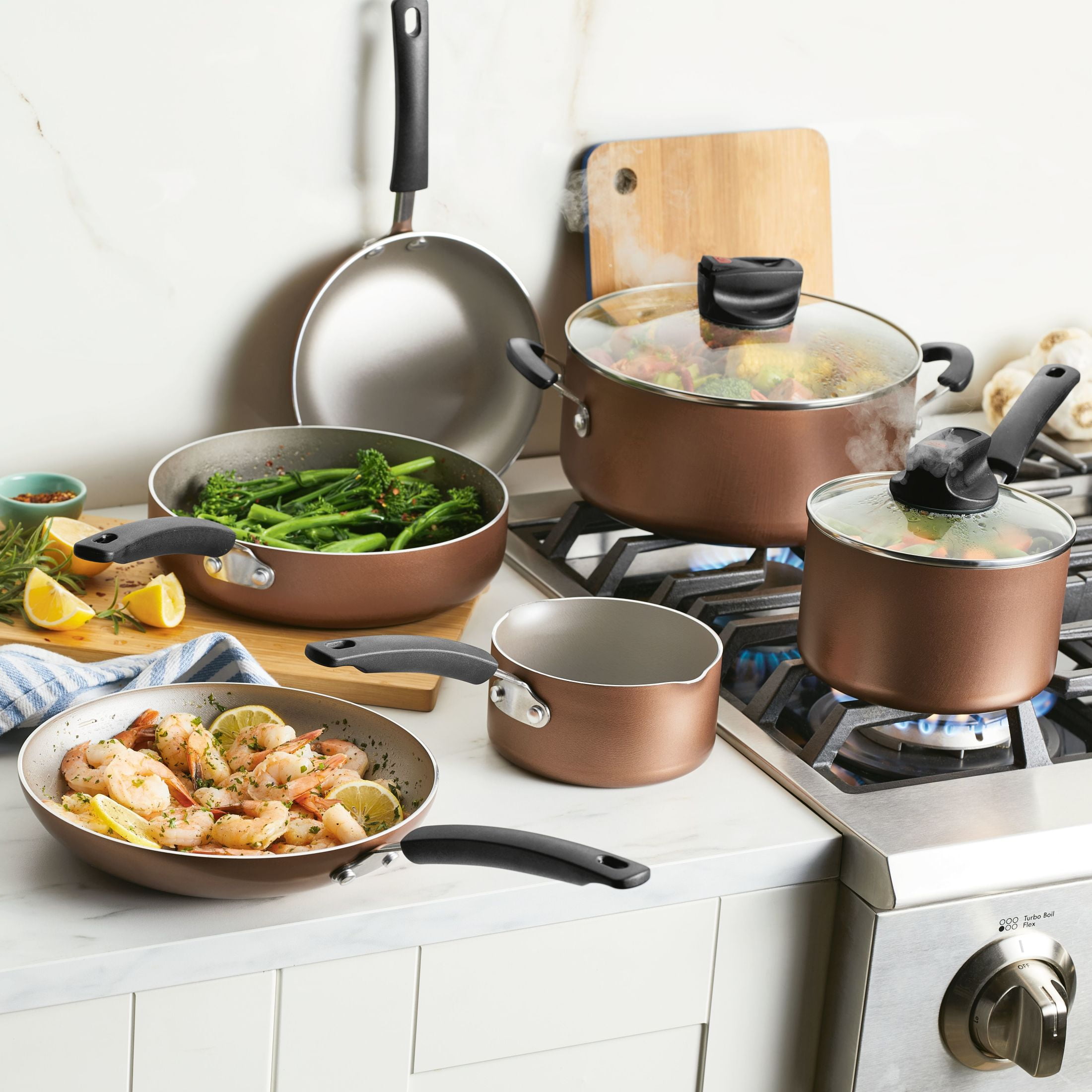 Style Nonstick Cookware Set, 10-Piece — Farberware Cookware