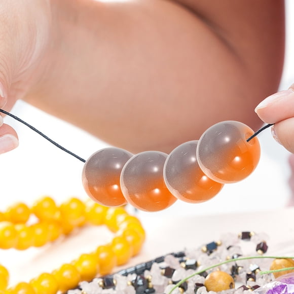 OUNONA Assorted Color Resin Bulk Beads for Jewelry Making and Decorative Crafting